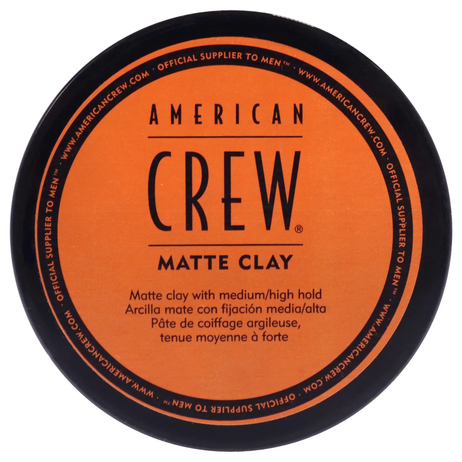 American Crew Men's Hair Matte Clay, Like Hair Gel with Medium/High Hold, 3 oz