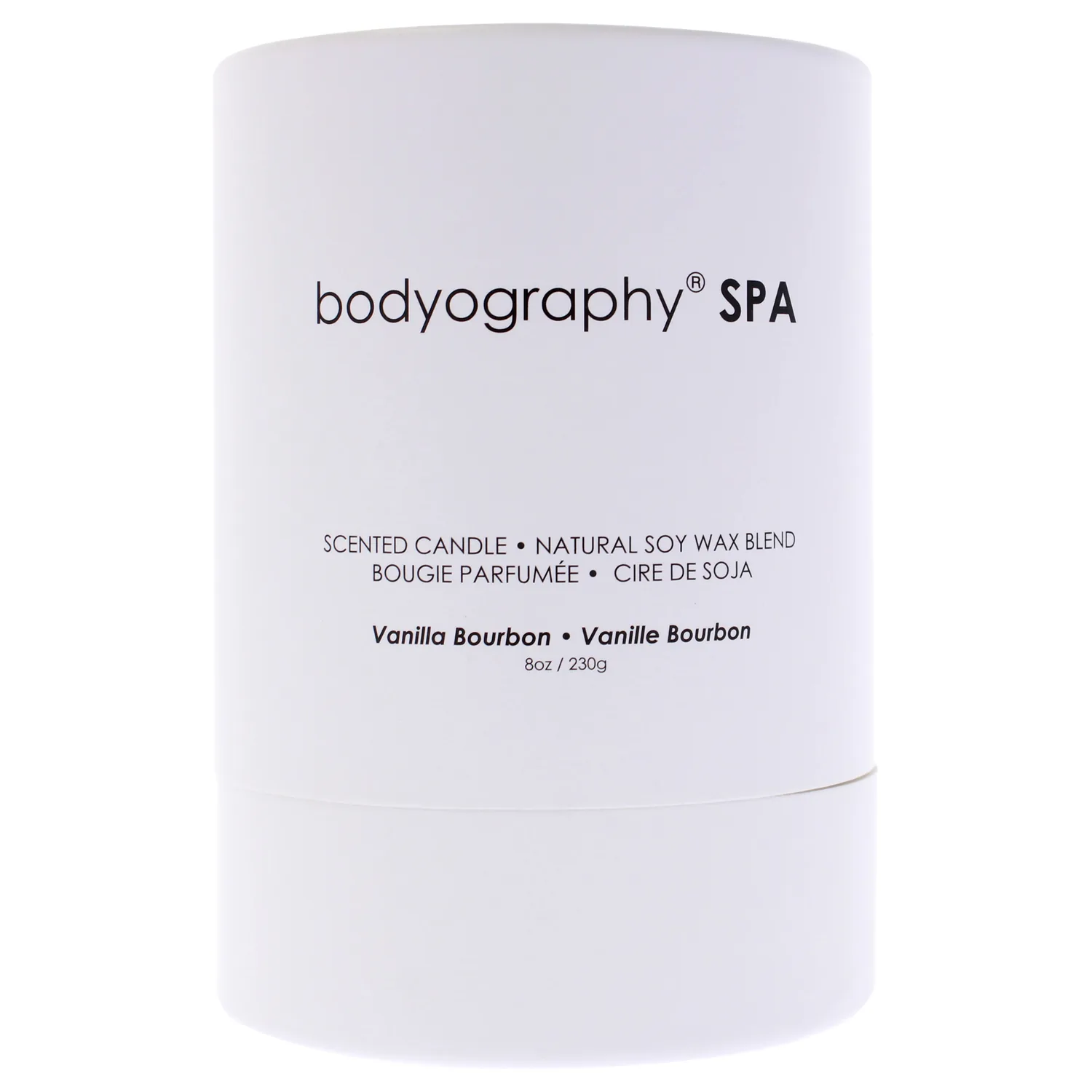Bodyography Spa Scented Candle Vanilla Bourbon 8 oz