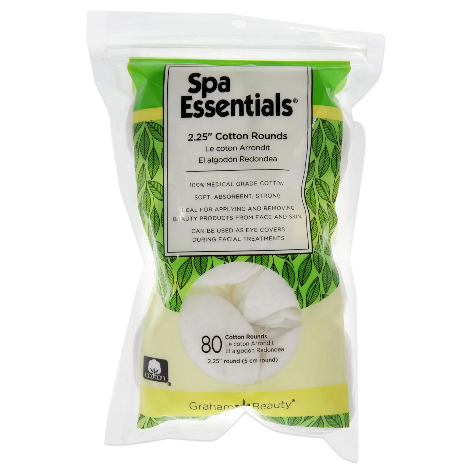 Spa Essentials Cotton Rounds - 2.25
