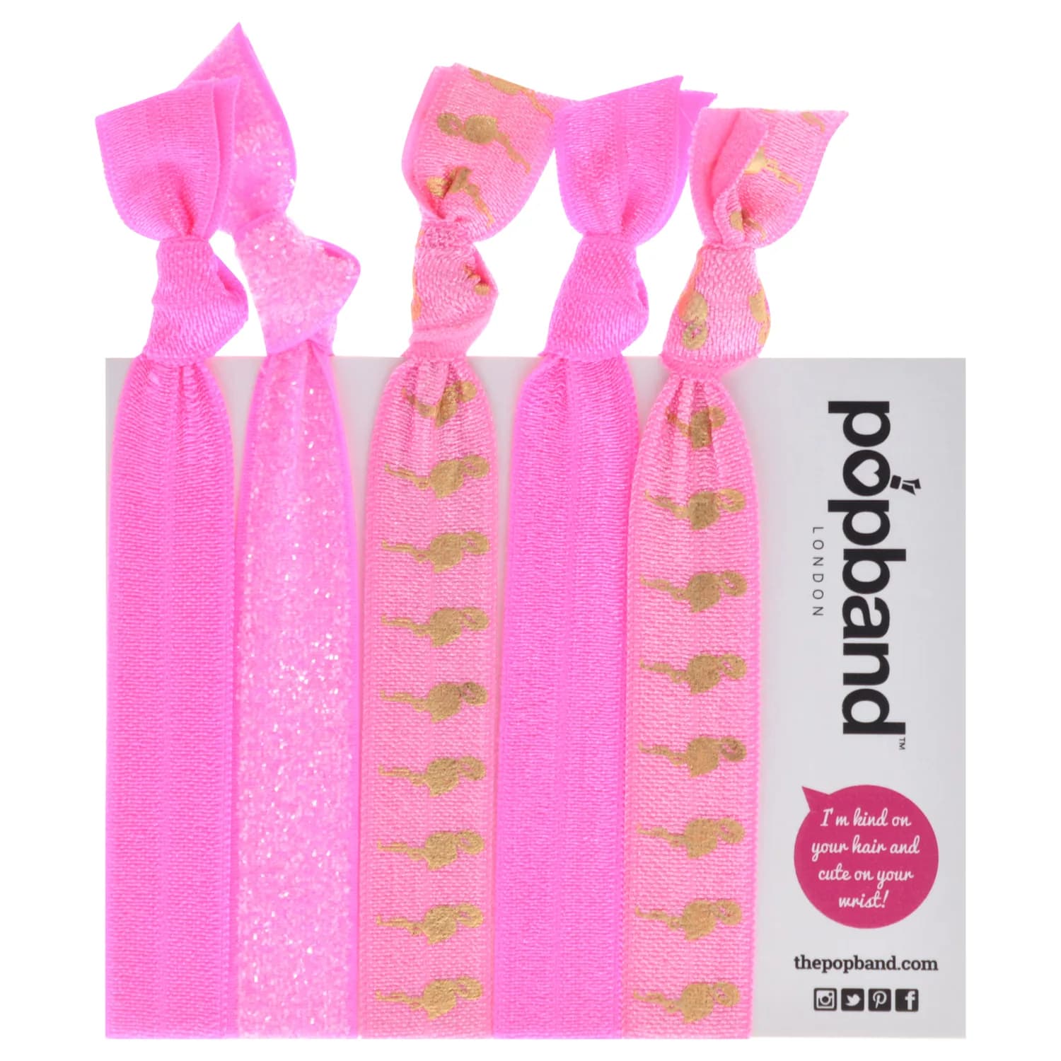 Popband Hair Tie Flamingo for Women
