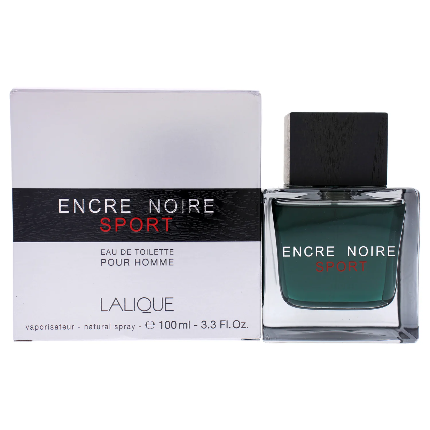 Lalique. Encre Noire Sport EDT Spray 3.3 oz Men