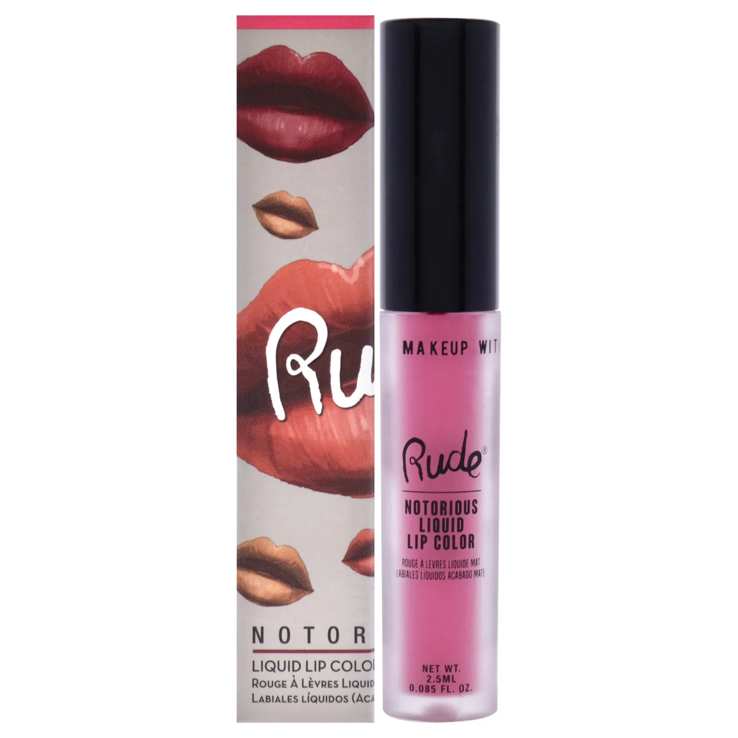 Rude Notorious Rich Long - Vicious Cycle Liquid Lip Color 0.1 oz
