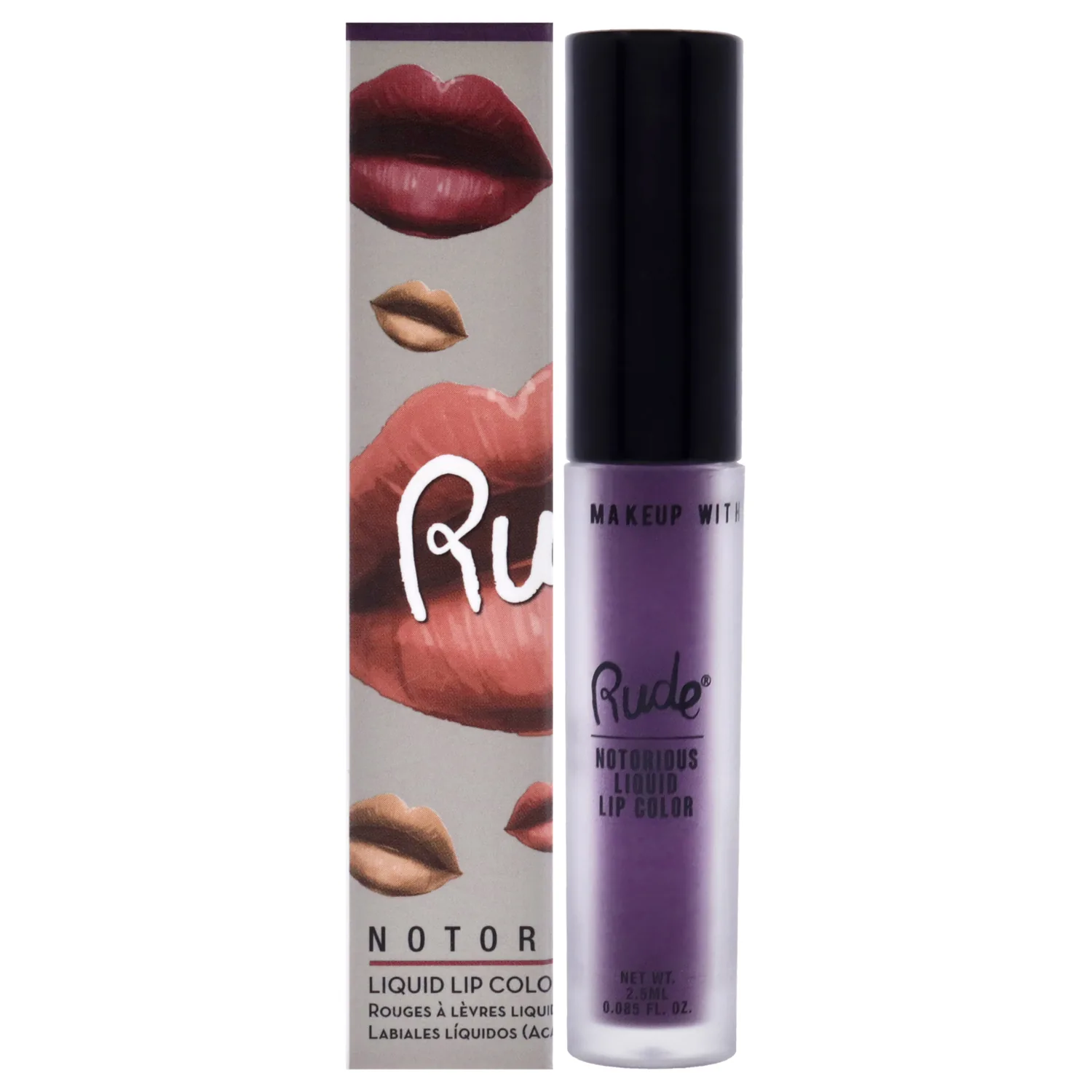 Rude Notorious - Madly Mental Liquid Lip Color 0.1 oz