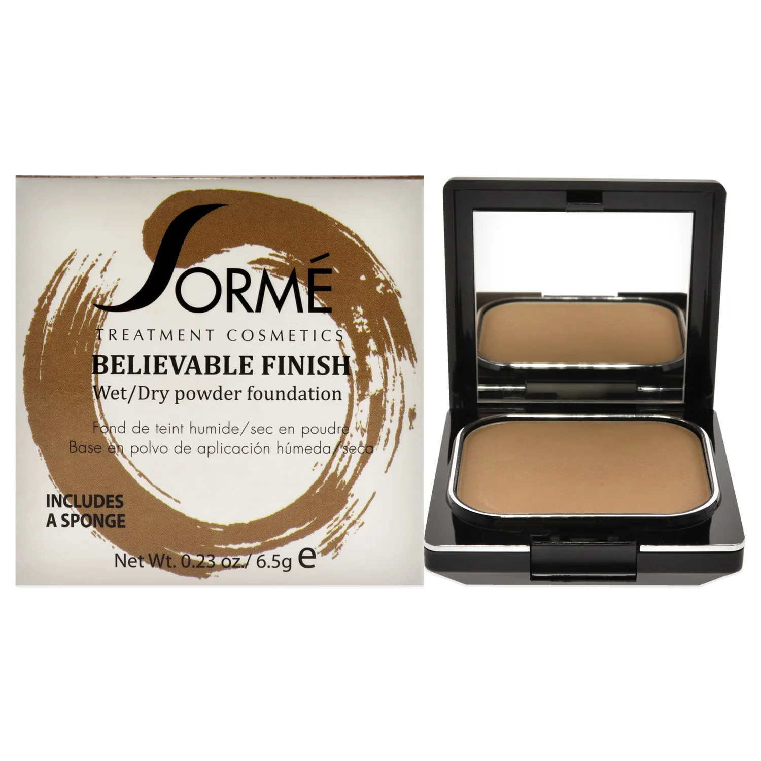 Sormé Believable Wet & Dry Finish Powder Foundation - Golden Honey 0.23 oz