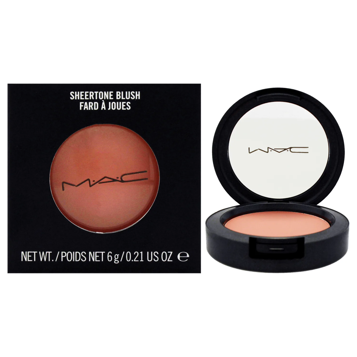 MAC Sheertone Blush - Peaches Blush Women 0.2 oz