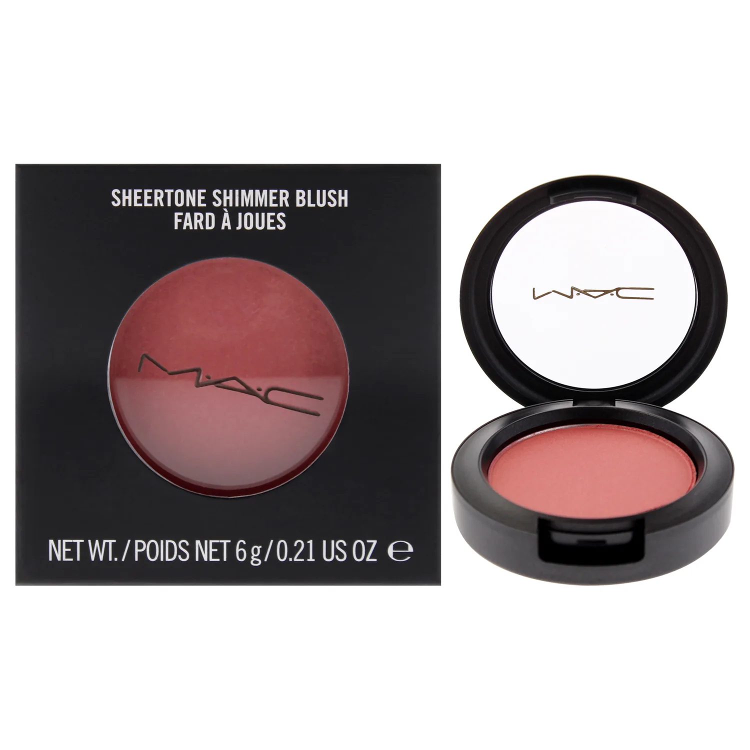 MAC Sheertone Shimmer Blush - Peachykeen 0.21 oz