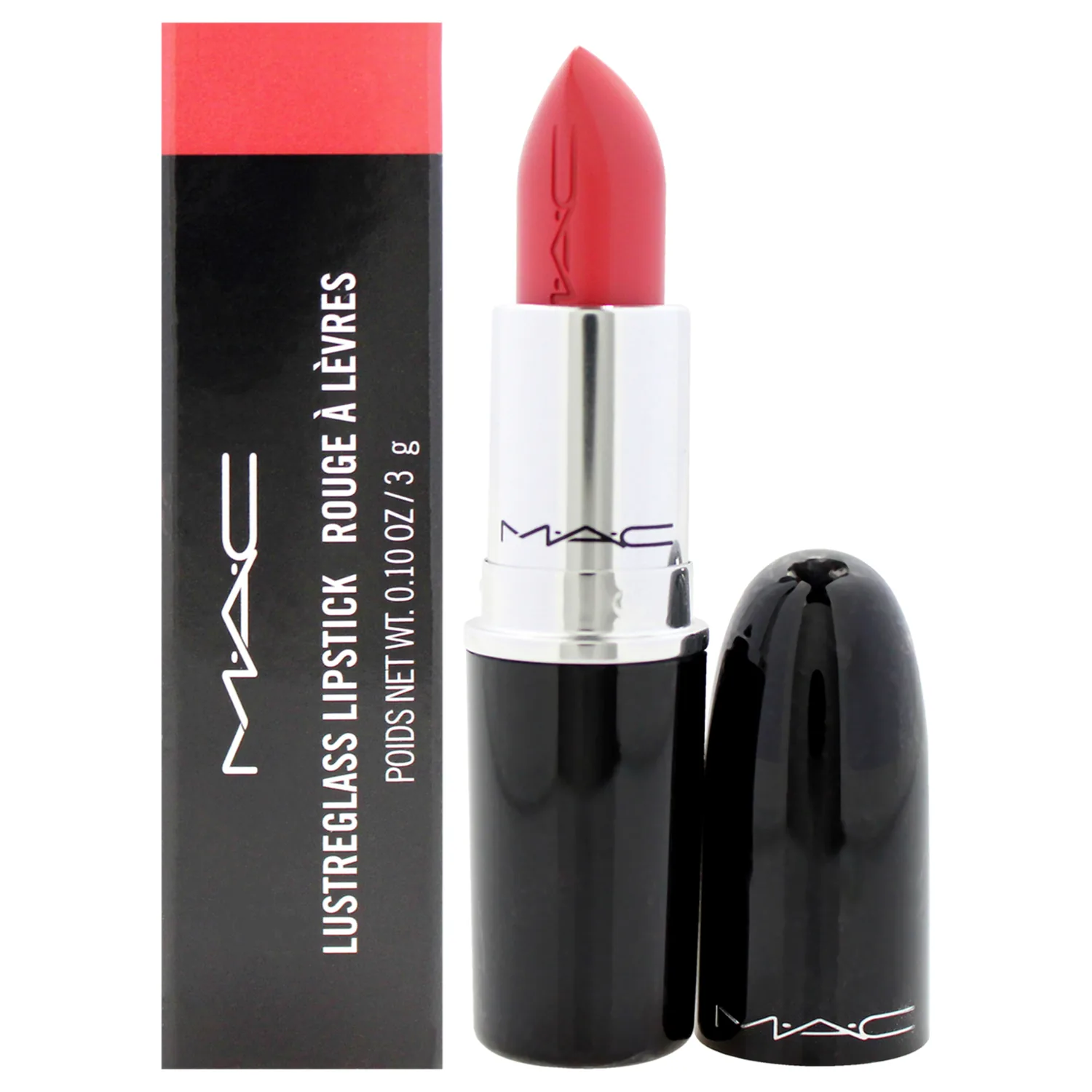 MAC Lustreglass Lipstick - 520 See Sheer 0.1 oz