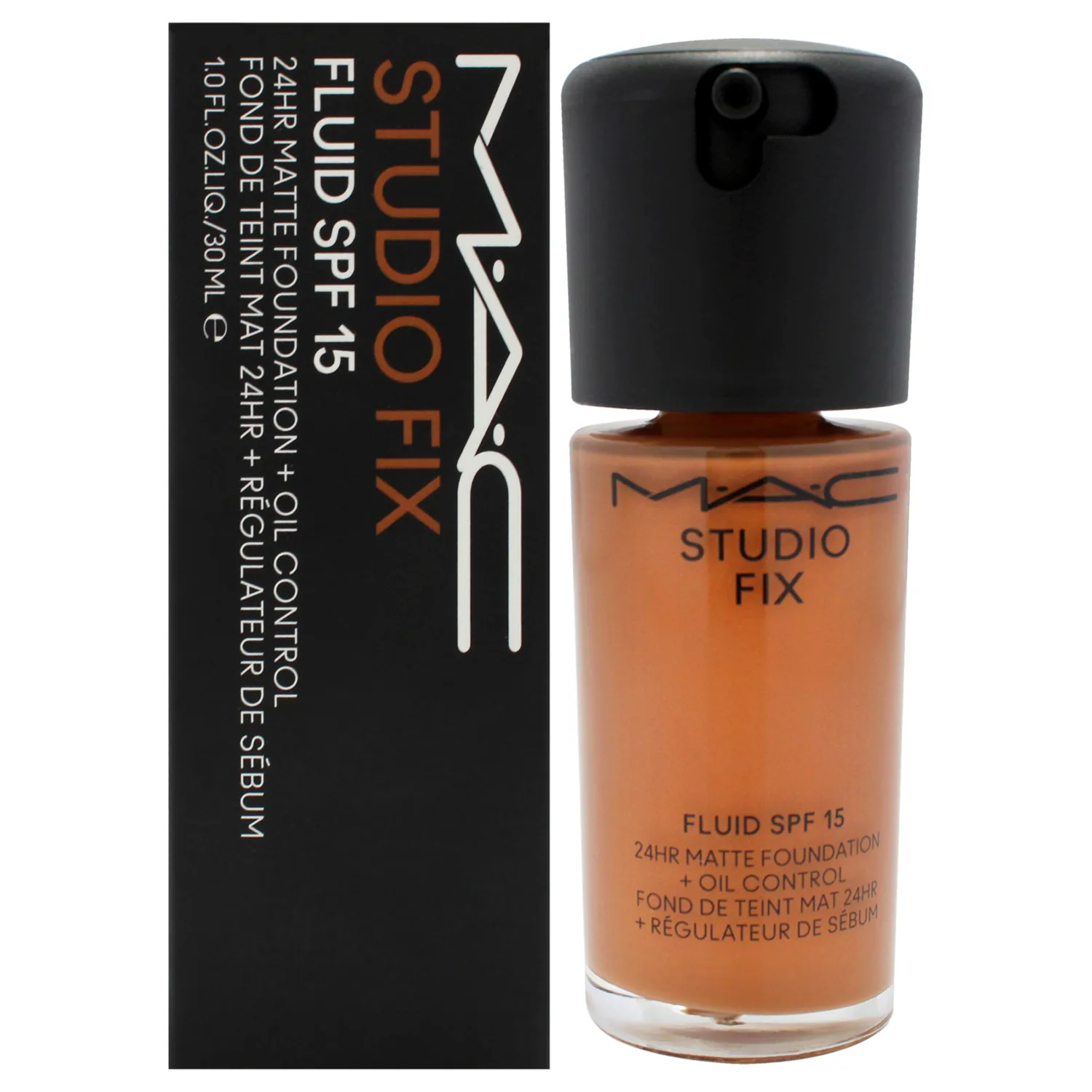 MAC Studio Fix Fluid SPF 15 24Hr Matte Foundation Plus Oil Control - NW45 1 oz
