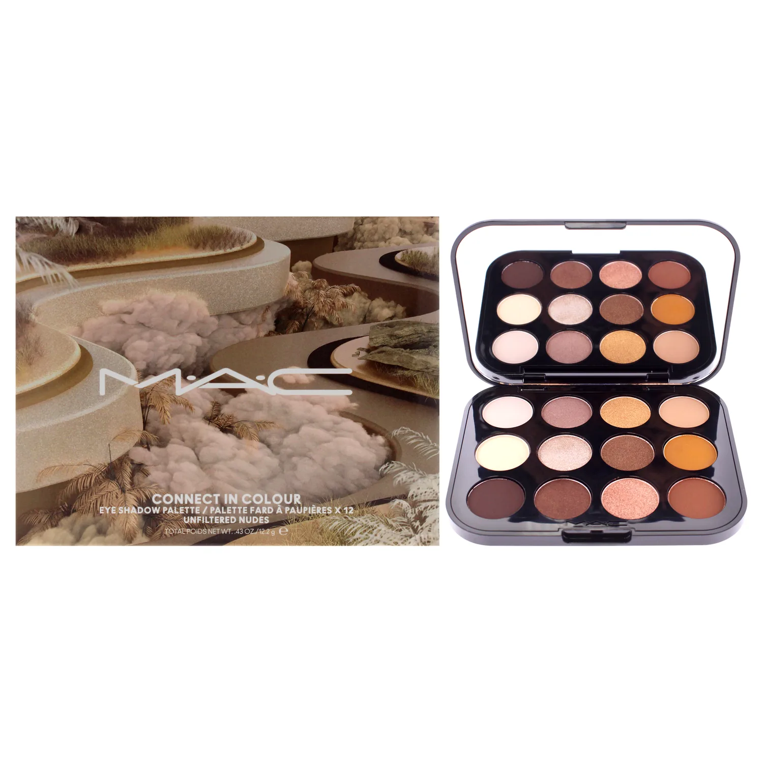 MAC Connect In Colour Eye Shadow Palette - Unfiltered Nudes 0.43 oz