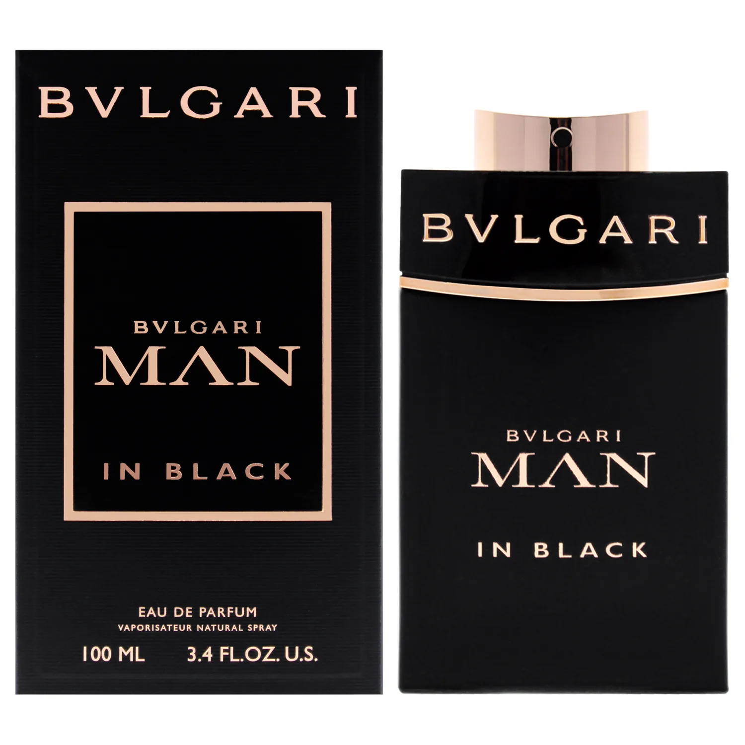 Bvlgari Man in Black Eau de Parfum Spray for Men, 3.4 Ounce