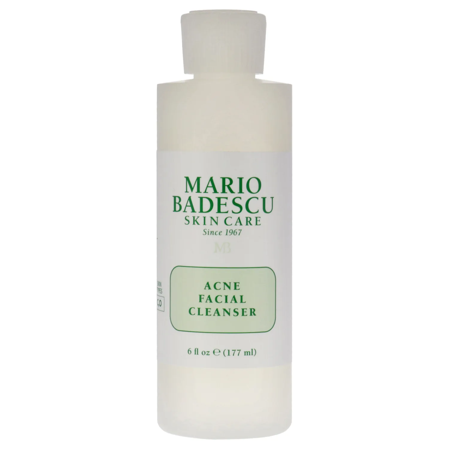 Mario Badescu Acne Facial Cleanser for Combination & Oily Skin, Oil-Free Face Wash with Salicylic Acid & Aloe Vera, Deep Pore Clean, 6 Fl Oz (Pack of 1)