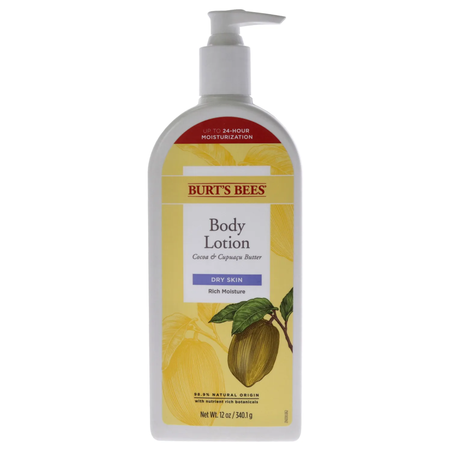 Burt's Bees Butter Body Lotion for Dry Skin with Cocoa & Cupuaçu 355ml / 12 oz