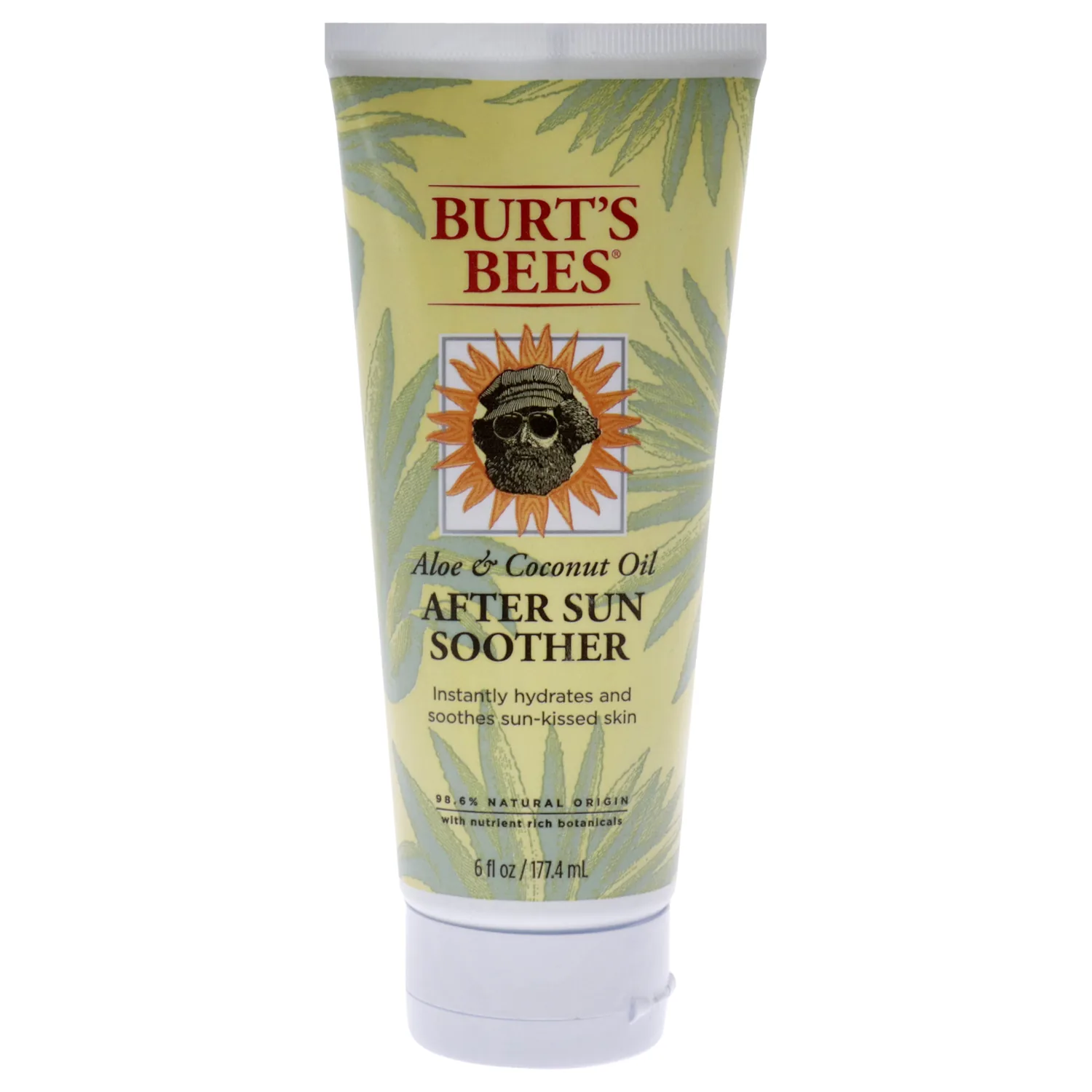 Burt's Bees After Sun Lotion with Hydrating Aloe Vera & Coconut Oil - Summer Essentials, Sunburn Relief, Natural After Sun Soother, 6 oz