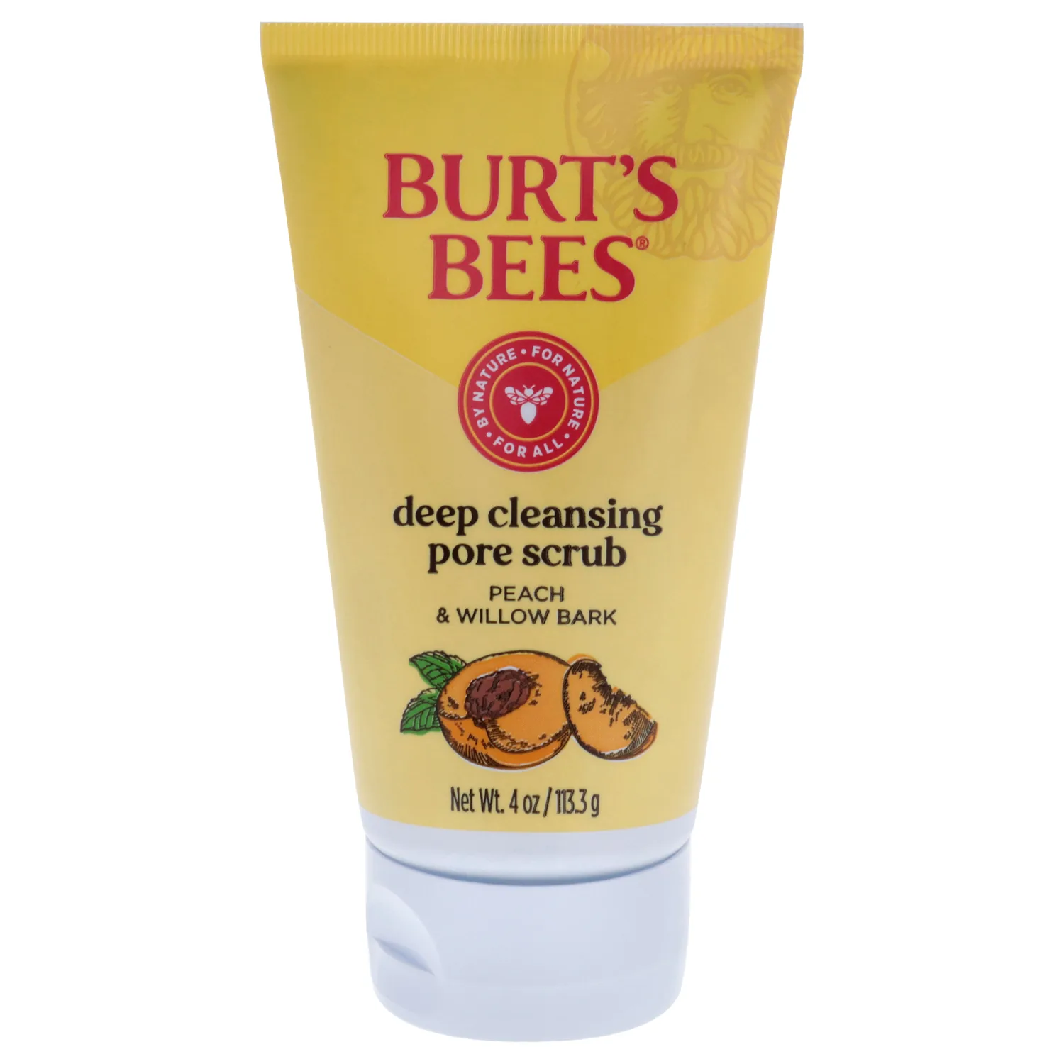 Burt's Bees Peach and Willow Bark Deep Pore Scrub 118ml / 4 oz