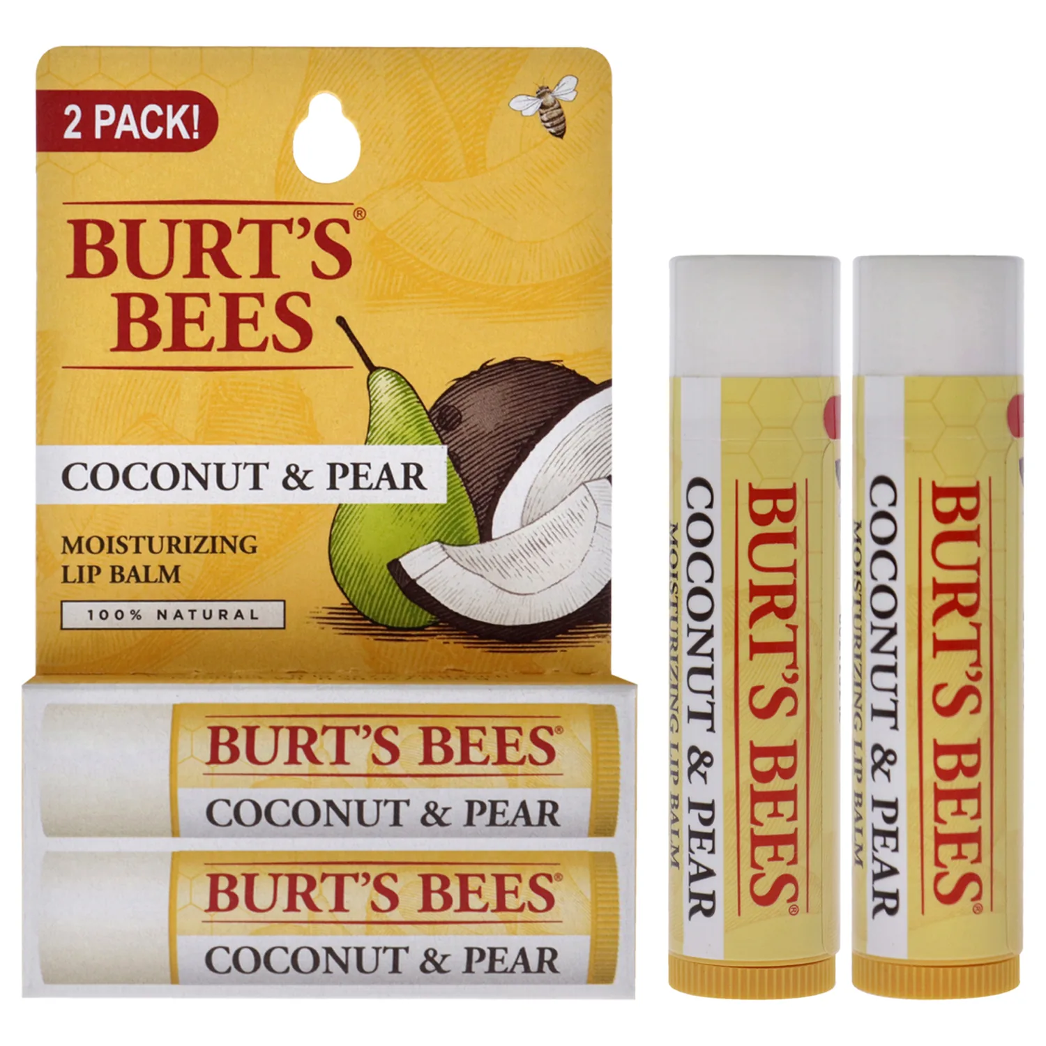 Burt's Bees Coconut and Pear Lip Balm 4ml / 0.15 oz