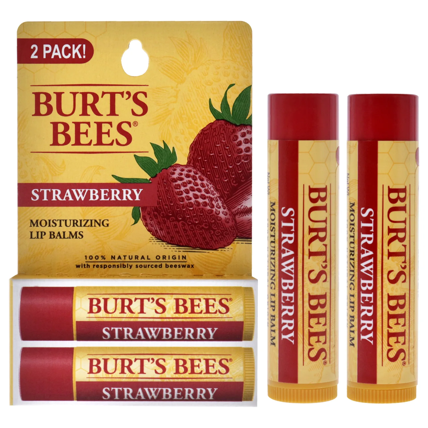 Burt's Bees Strawberry Lip Balm 4ml / 0.15 oz