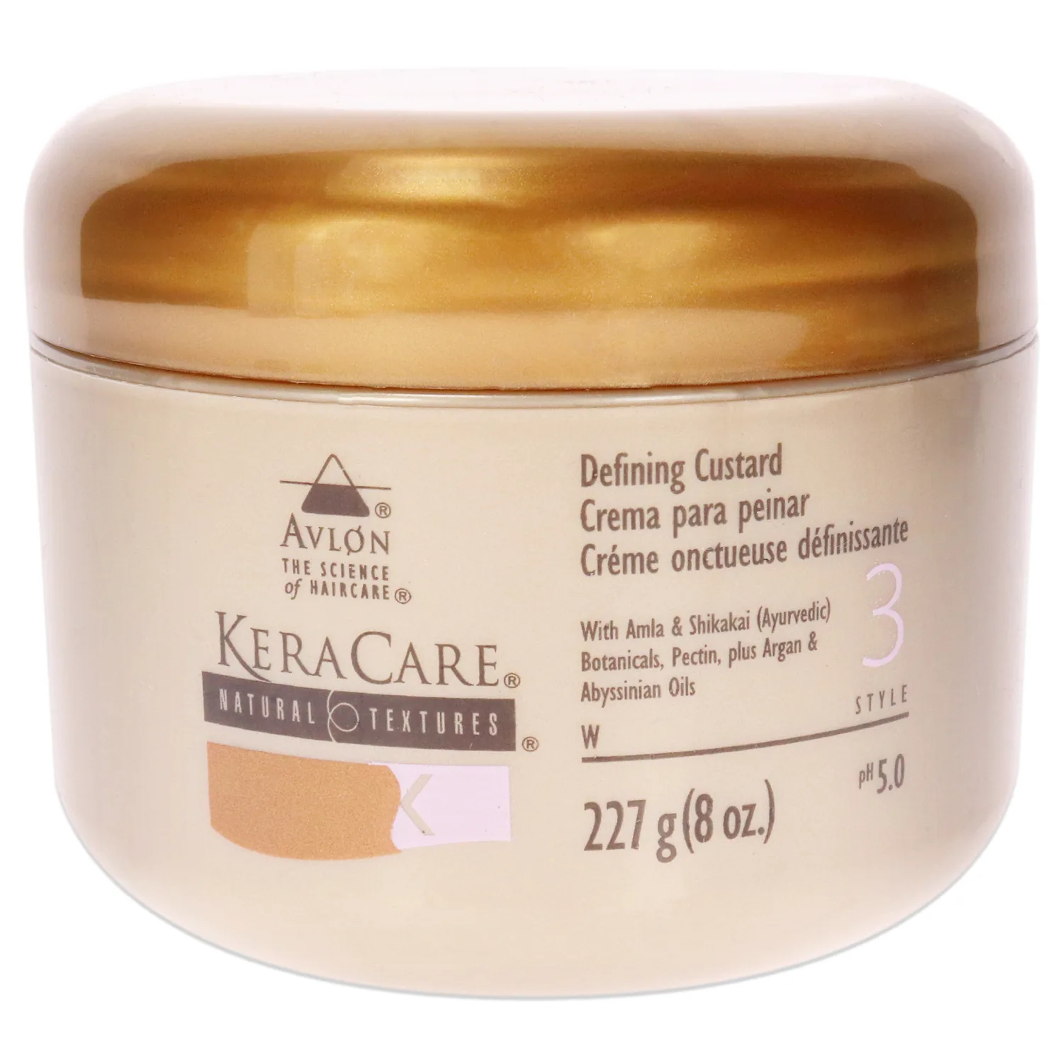 Avlon Keracare Natural Textures Defining Custard, 8 Ounce
