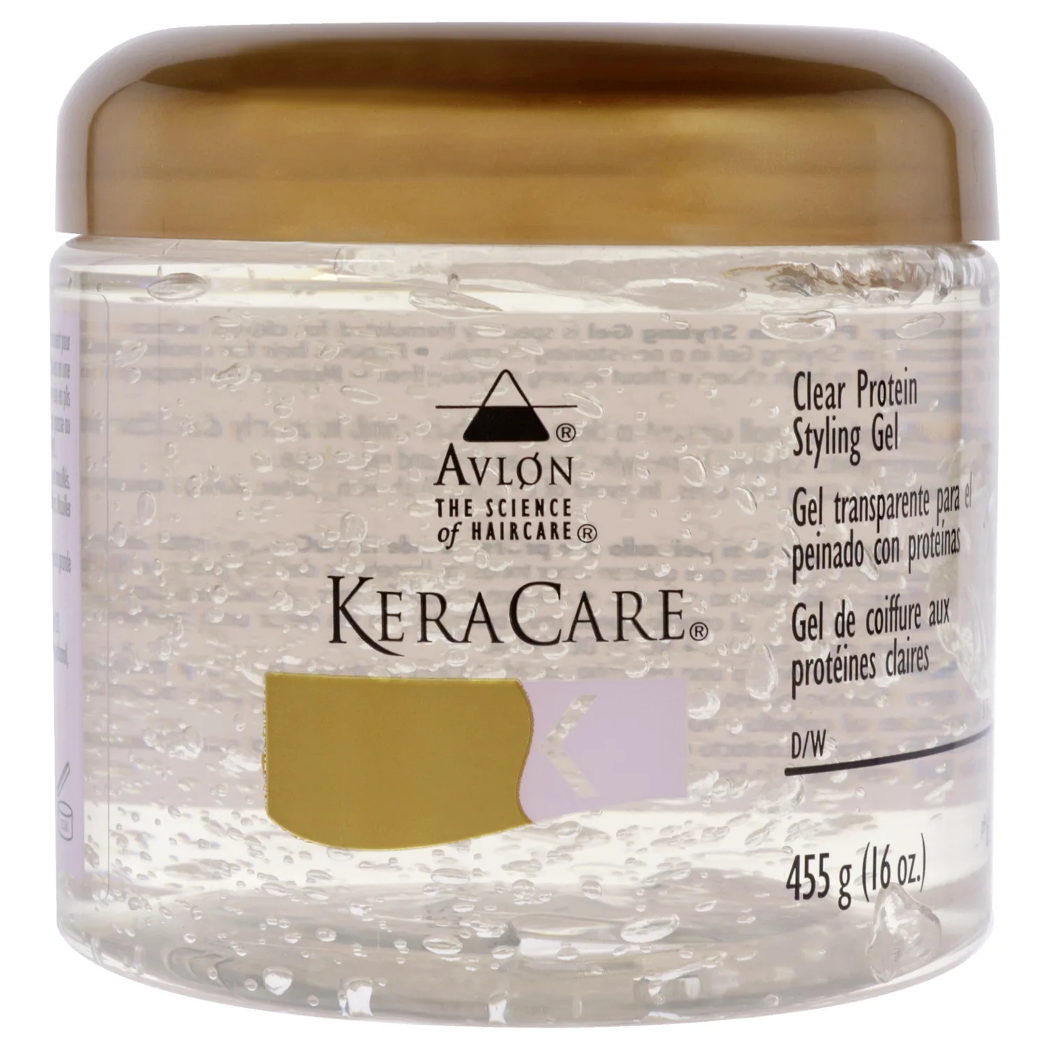 Avlon KeraCare Clear Protein Styling Gel 473ml / 16 oz for Unisex