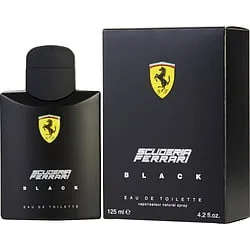 Ferrari Scuderia Black Eau De Toilette Spray For Men, 4.2 Ounce
