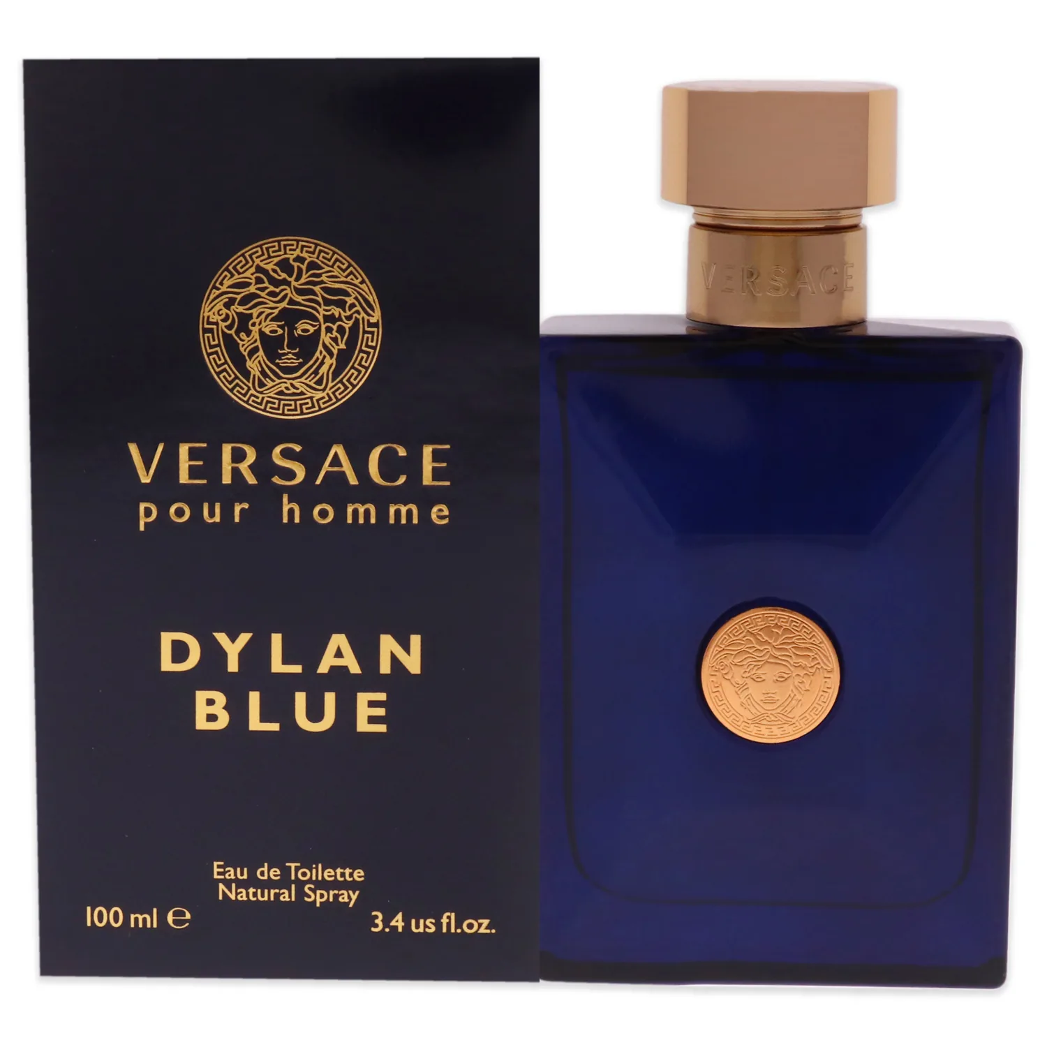 Versace Pour Homme Dylan Blue for Men 3.4 oz Eau de Toilette Spray