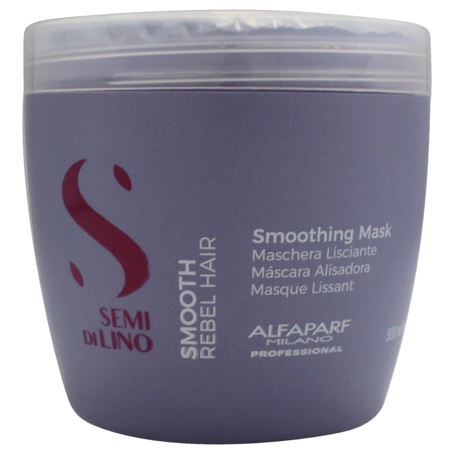 Alfaparf Milano Semi Di Lino Smoothing Hair Mask - Hair Straightening Treatment for Frizz Control & Lasting Shine - Lightweight, Hydrating Mask for Frizzy, Rebel Hair (16.9 oz)