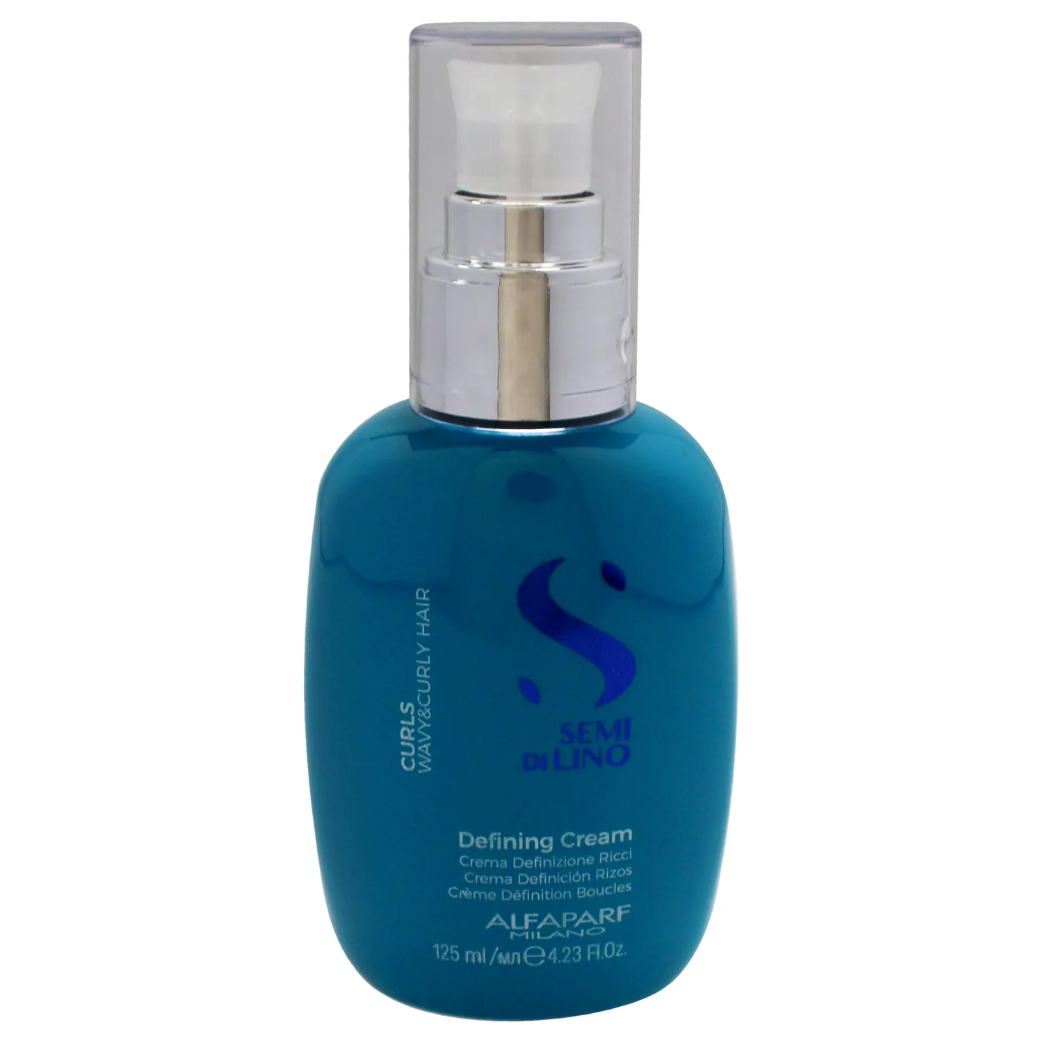 Alfaparf Milano Semi Di Lino Curl Defining Cream - Hair Styling Curl Activator - Replenishes Hair Hydration with Flaxseed Oil & Vitamin E - Lightweight, Vegan Hair Care (4.23 oz)