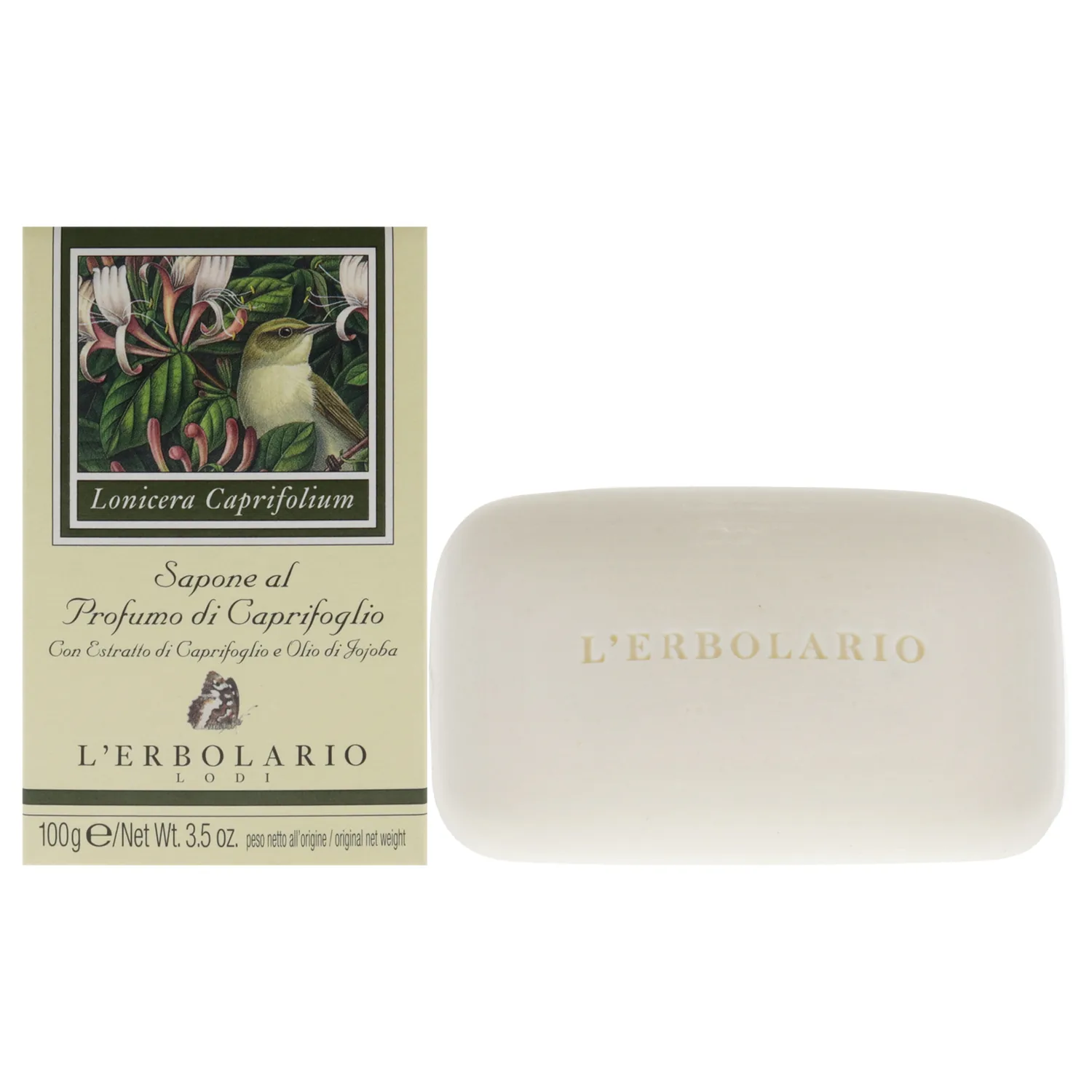 L'Erbolario Honeysuckle Bar Soap 104ml / 3.5 oz