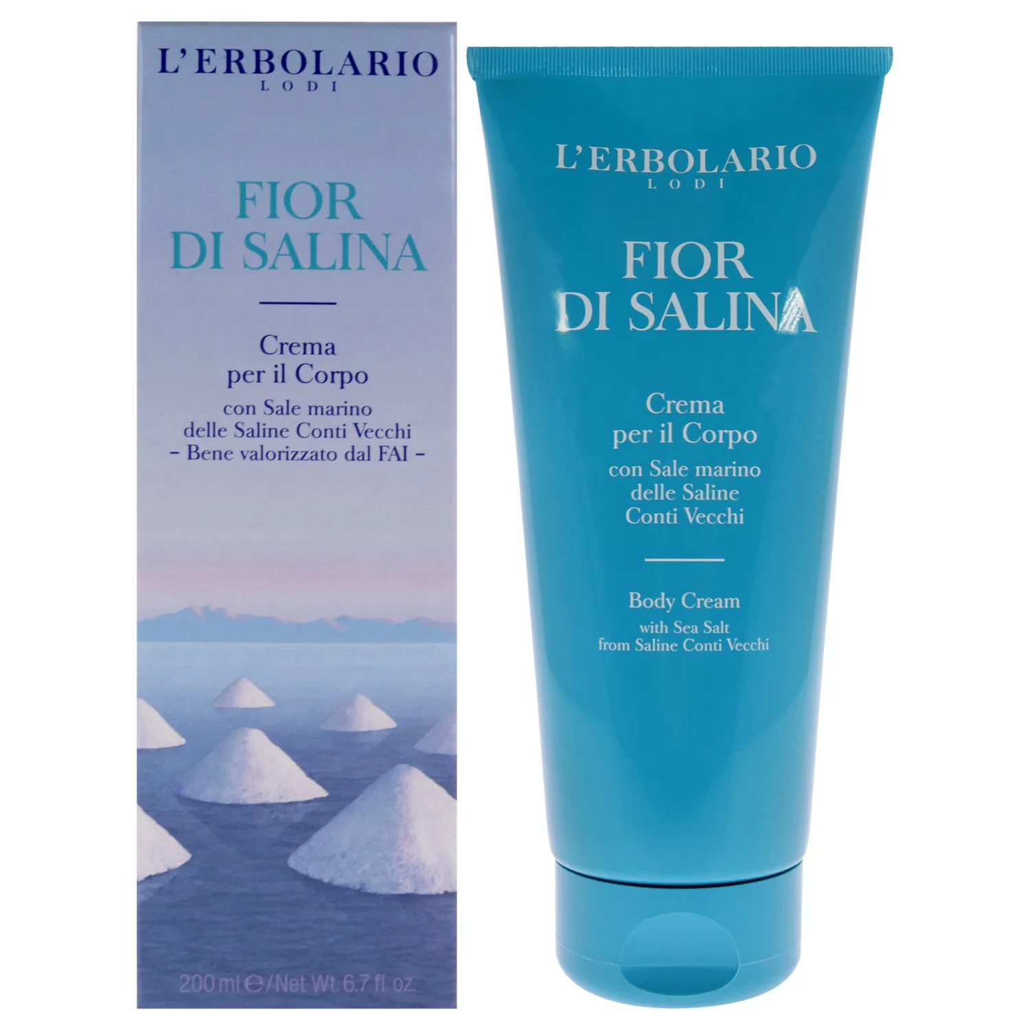 L'Erbolario Fior di Salina Body Cream 198ml / 6.7 oz