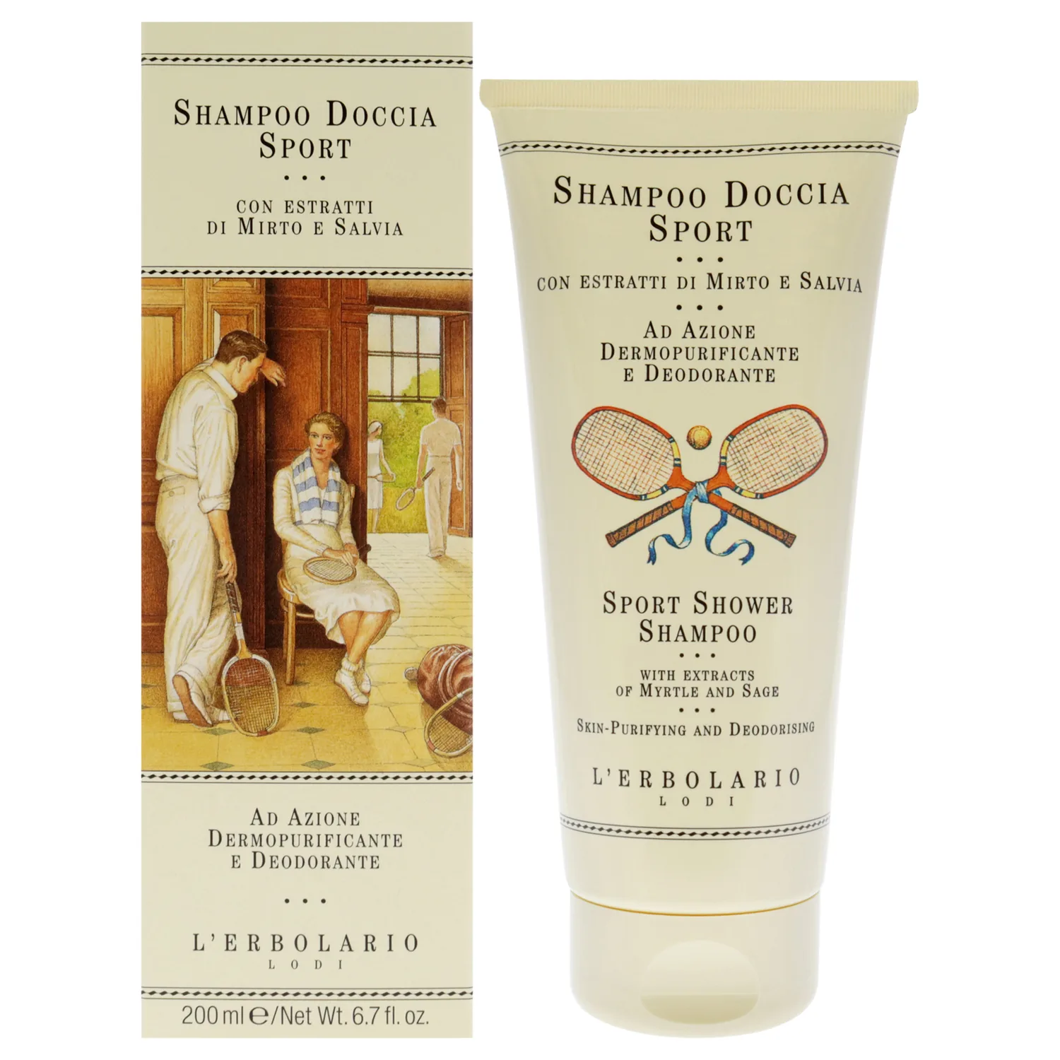 L'Erbolario Sport Shower Shampoo 198ml / 6.7 oz