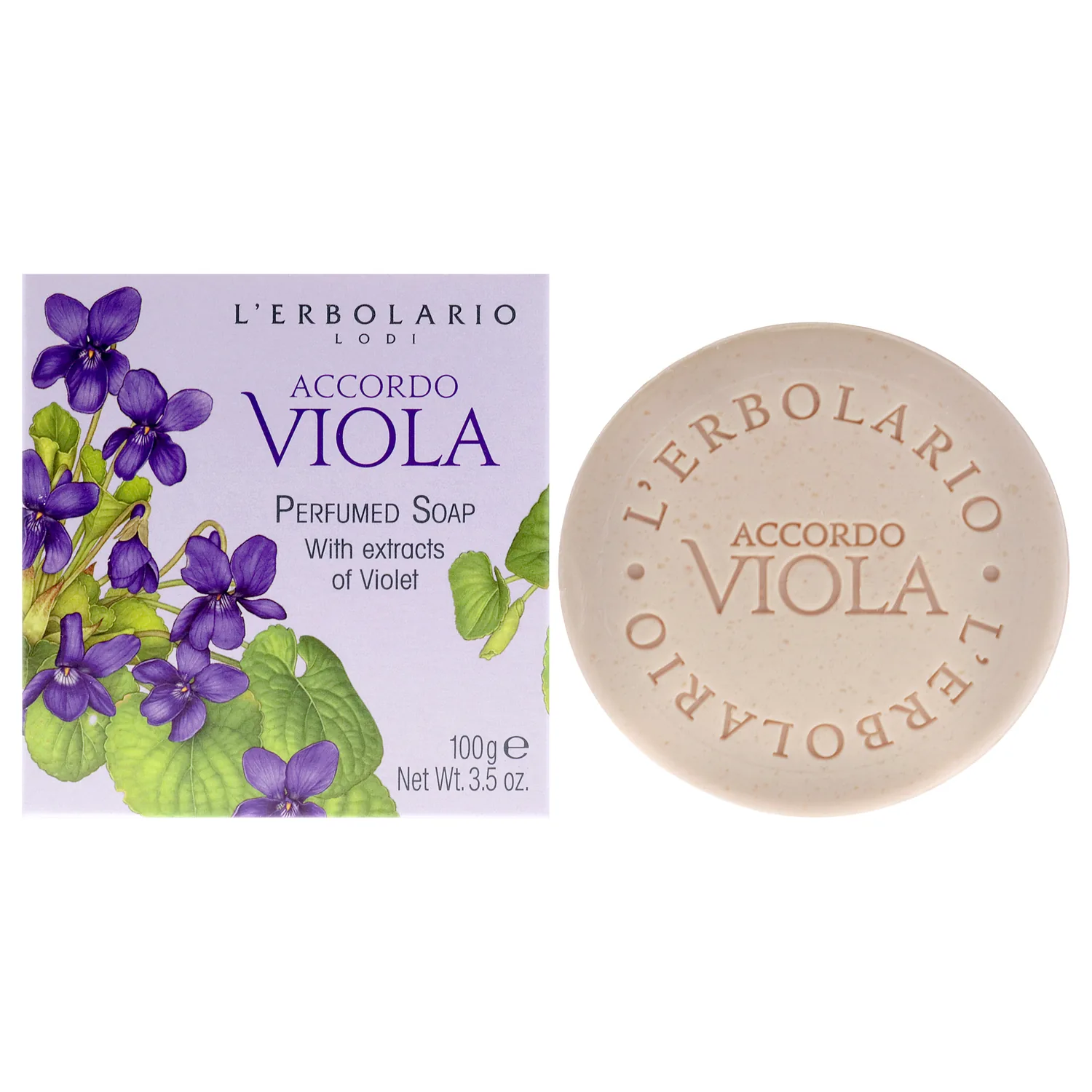 L'Erbolario Accordo Viola Bar Soap 104ml / 3.5 oz