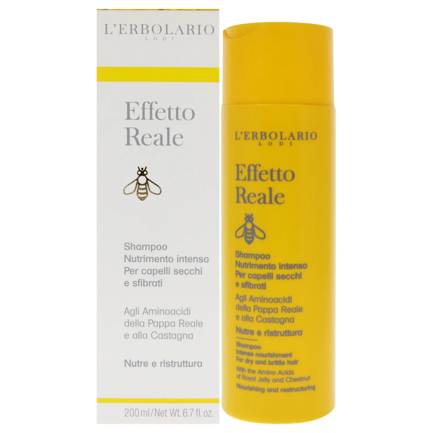 L'Erbolario Effetto Reale Intense Nourishment Shampoo 198ml / 6.7 oz
