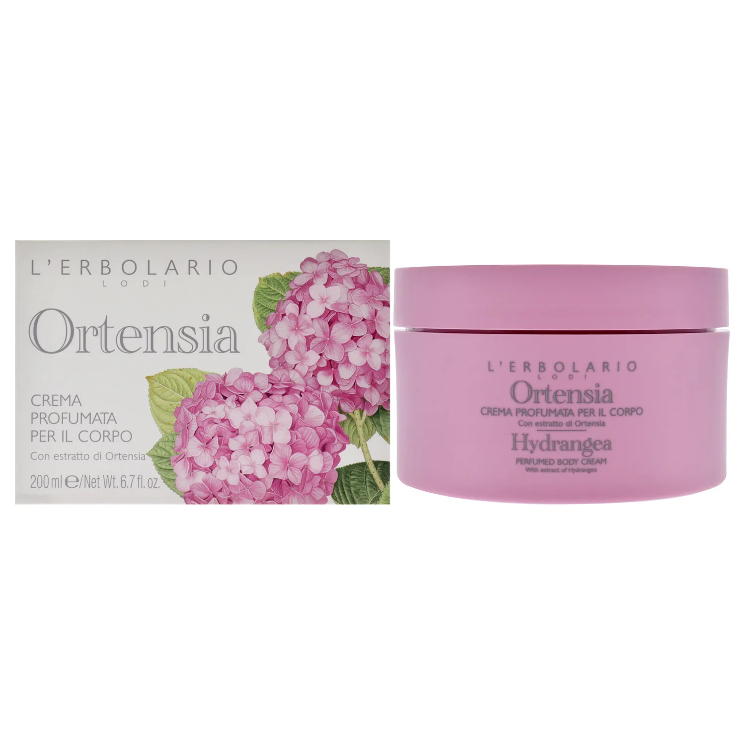 L'Erbolario Hydrangea Body Cream 198ml / 6.7 oz