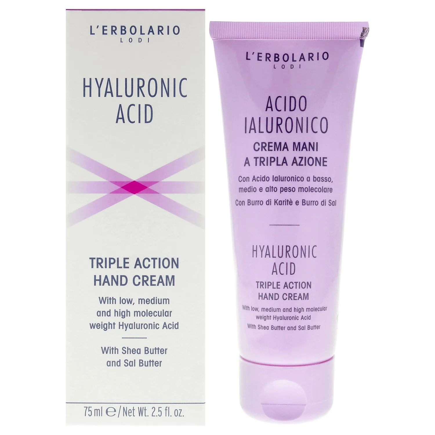 L'Erbolario Hyaluronic Acid Triple Action Hand Cream 74ml / 2.5 oz