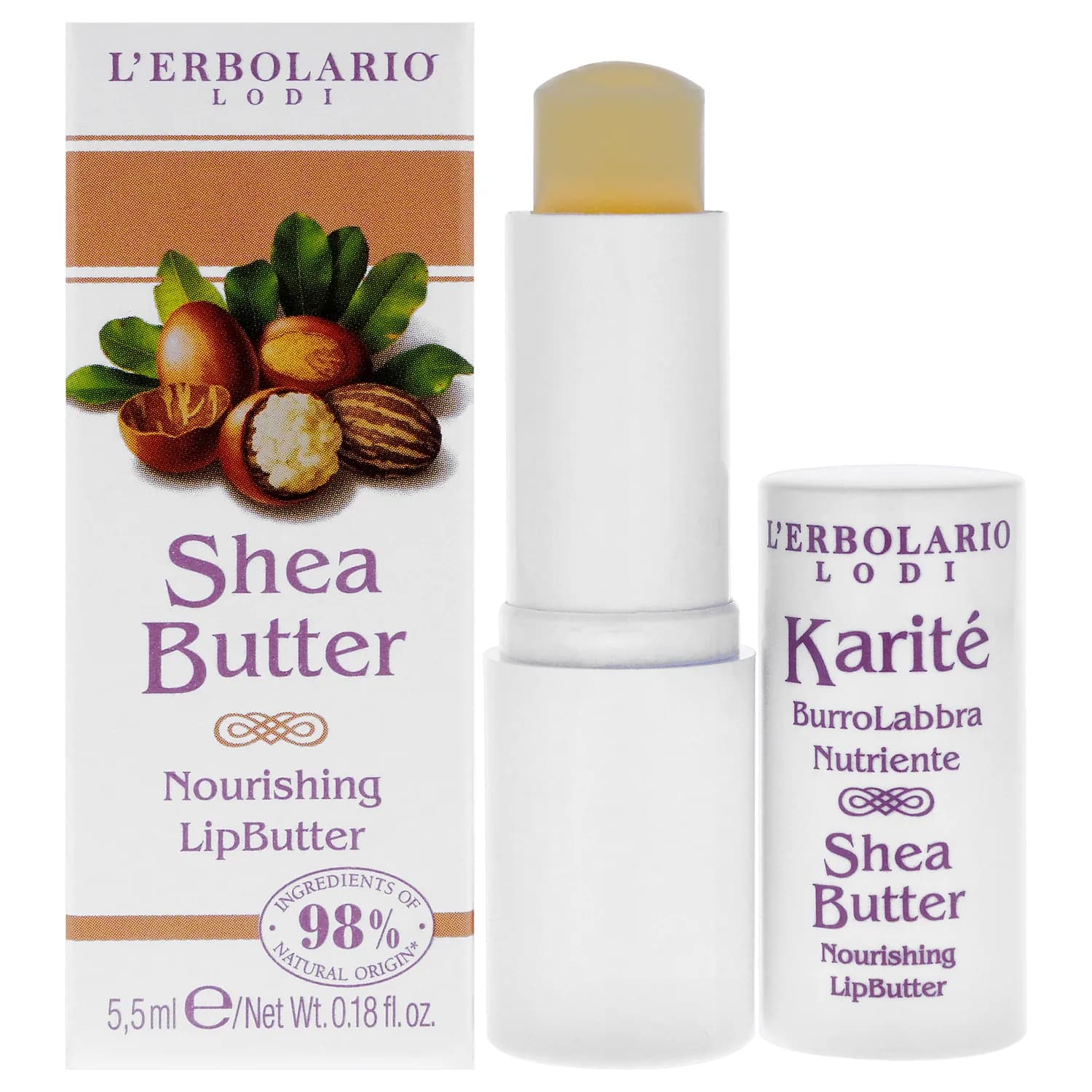 L'Erbolario Nourishing Lips Butter - Shea Butter 5ml / 0.18 oz