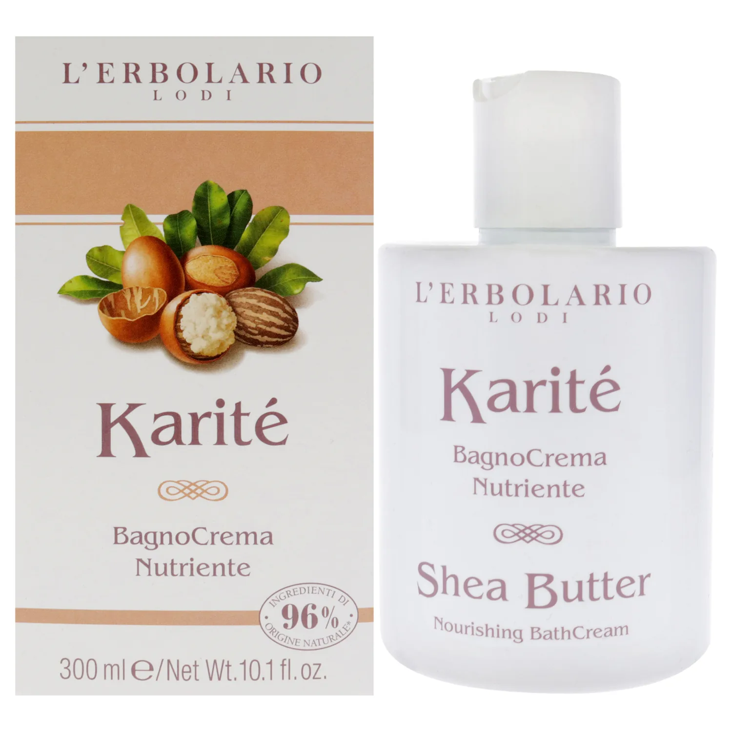 L'Erbolario Shea Butter Nourishing Bath Cream Body Wash 299ml / 10.1 oz