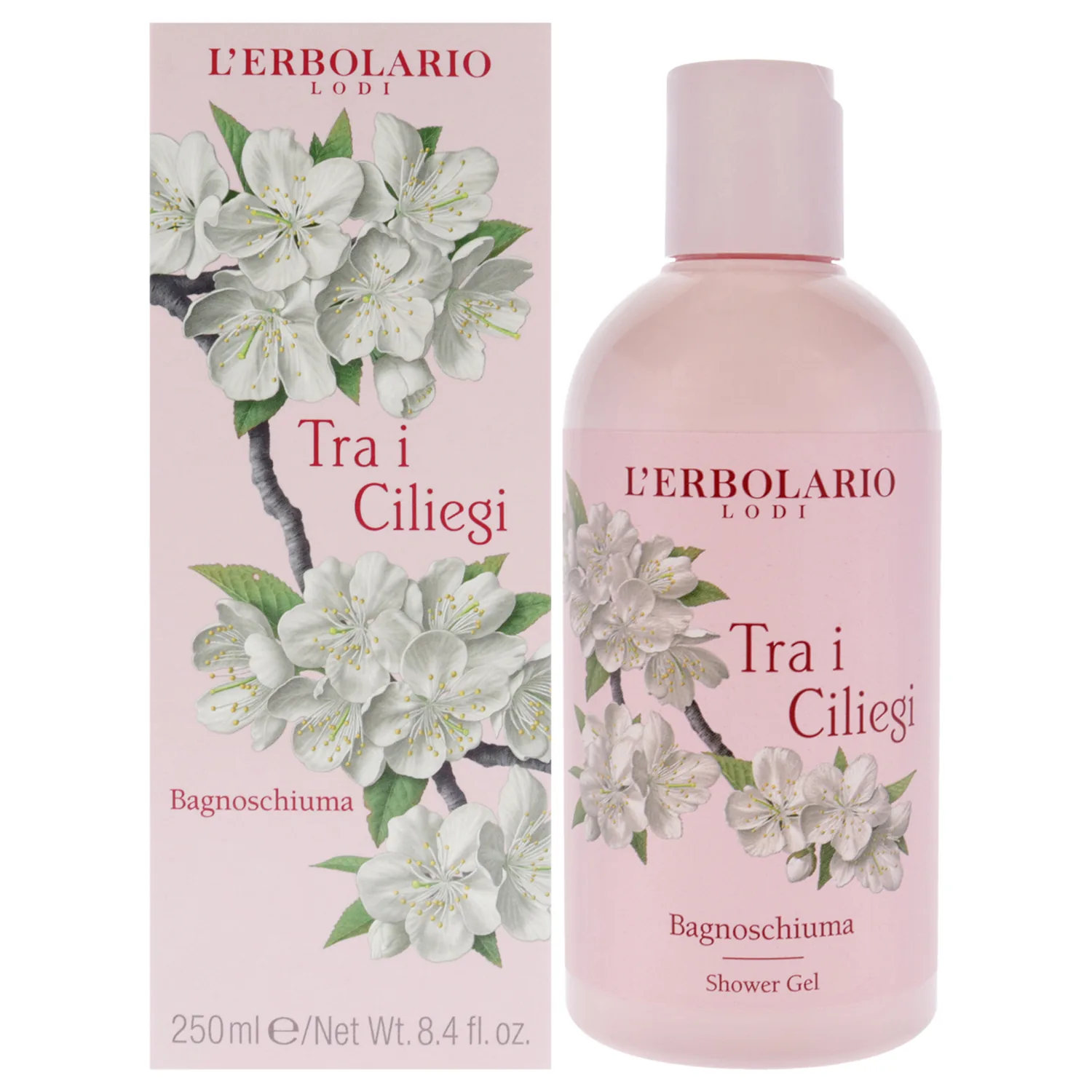 L'Erbolario Tra i Ciliegi Shower Gel 248ml / 8.4 oz