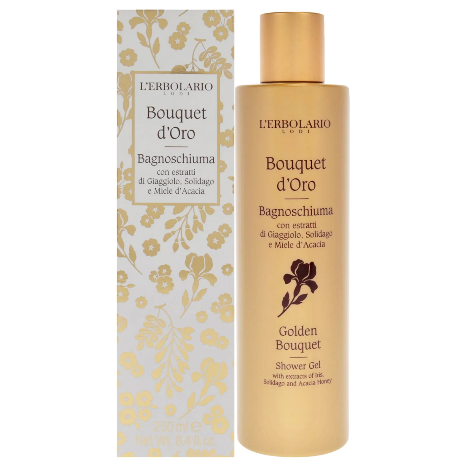 L'Erbolario Golden Bouquet Shower Gel 248ml / 8.4 oz