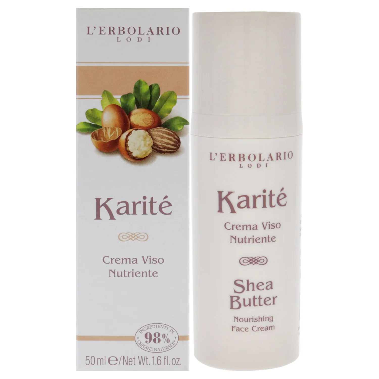 L'Erbolario Nourishing Face Cream - Shea Butter 47ml / 1.6 oz