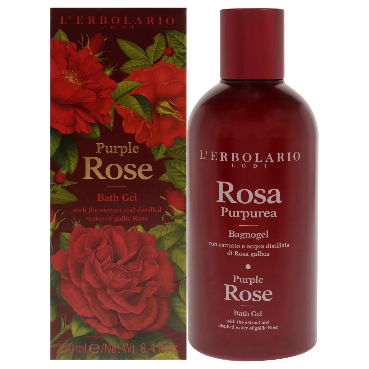 L'Erbolario Purple Rose Body Wash 248ml / 8.4 oz