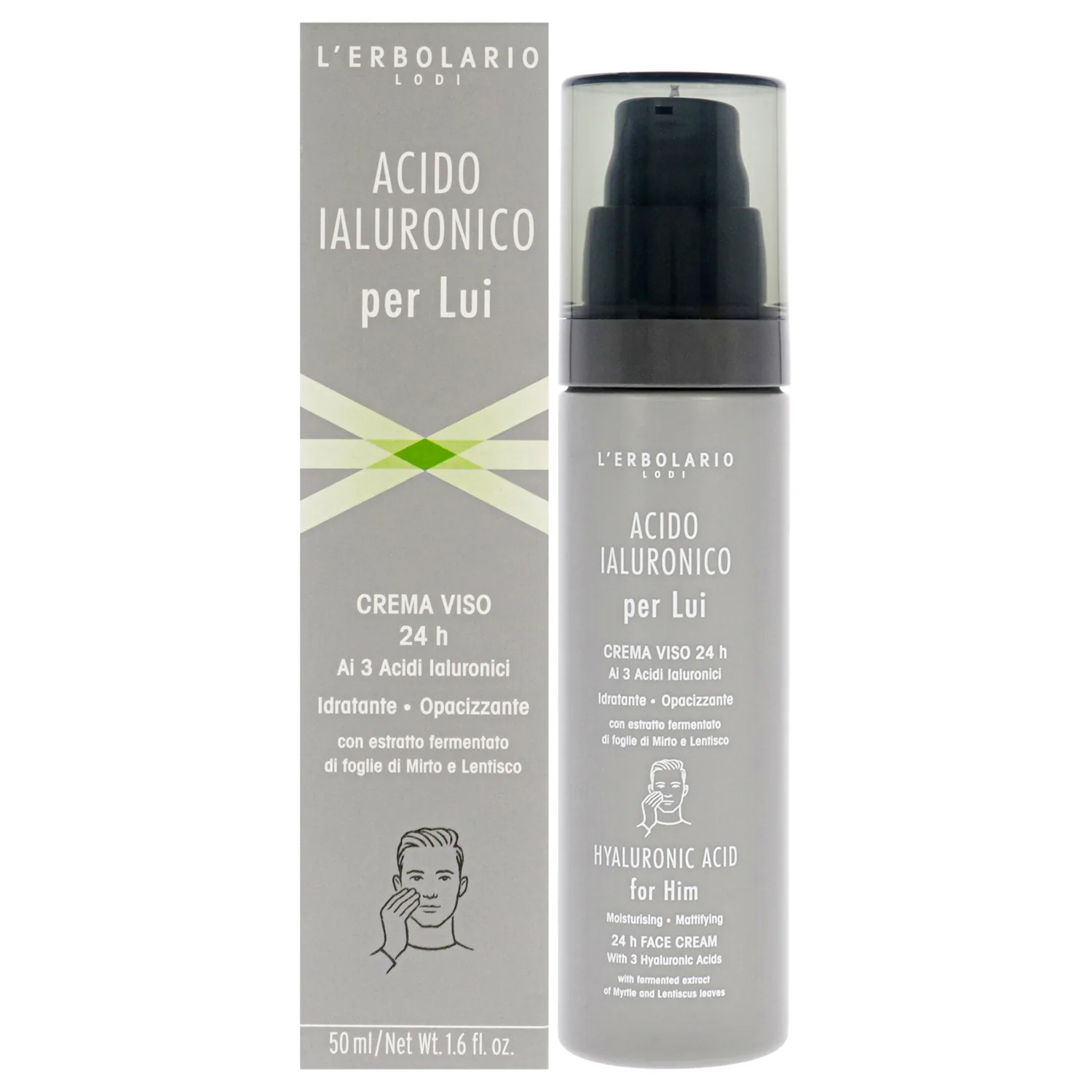 L'Erbolario Hyaluronic Acid Moisturizing Mattifying Face Cream 47ml / 1.6 oz