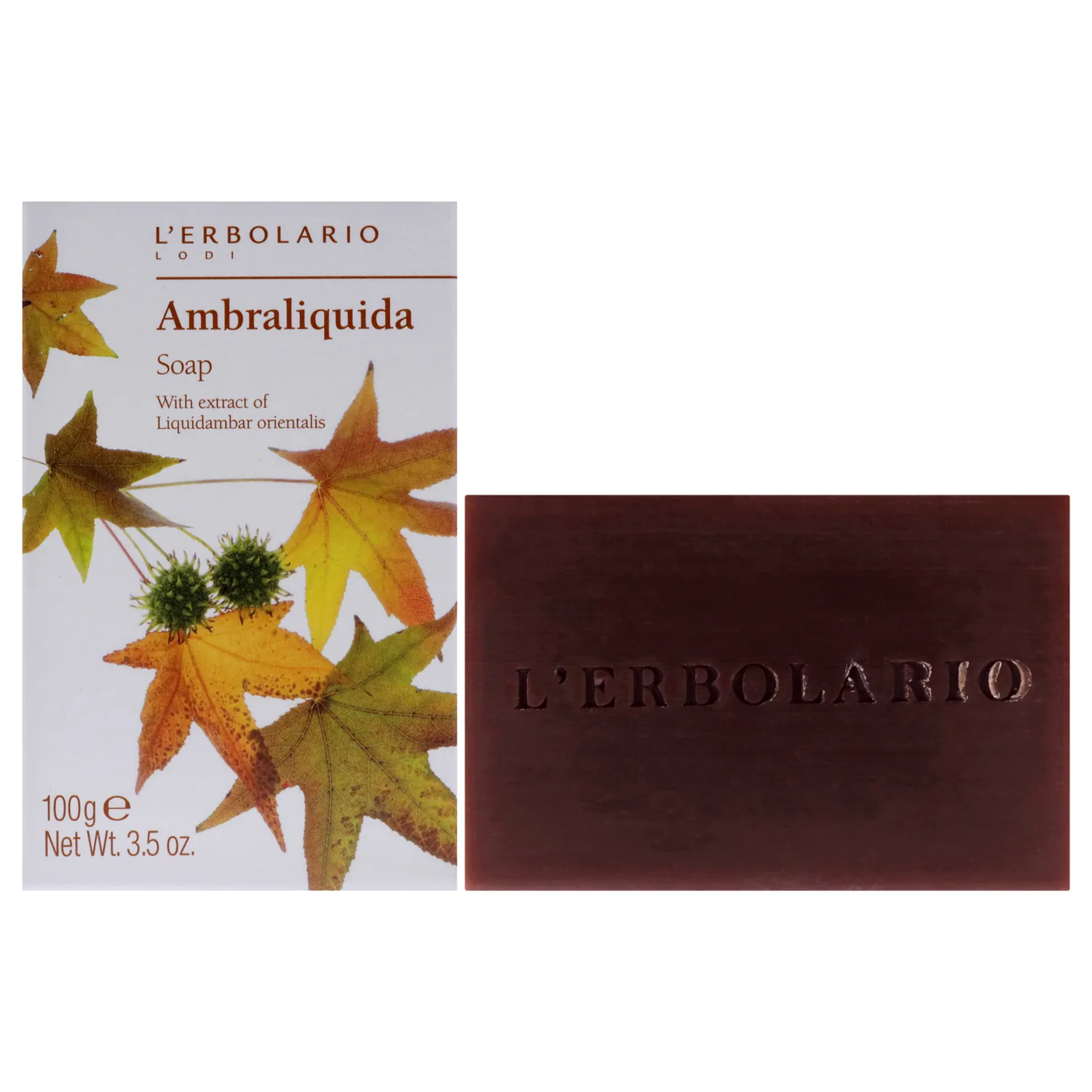 L'Erbolario Ambraliquida Bar Soap 104ml / 3.5 oz