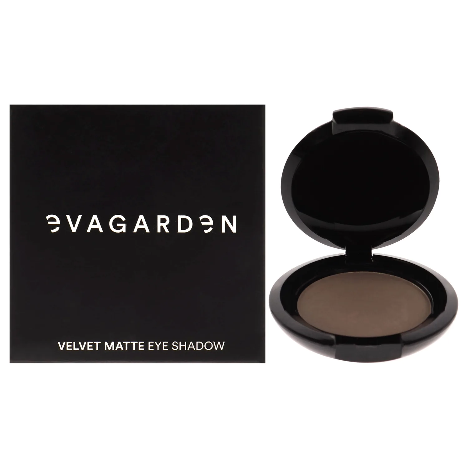 Evagarden Velvet Matte Eye Shadow - 124 Iron 0.08 oz