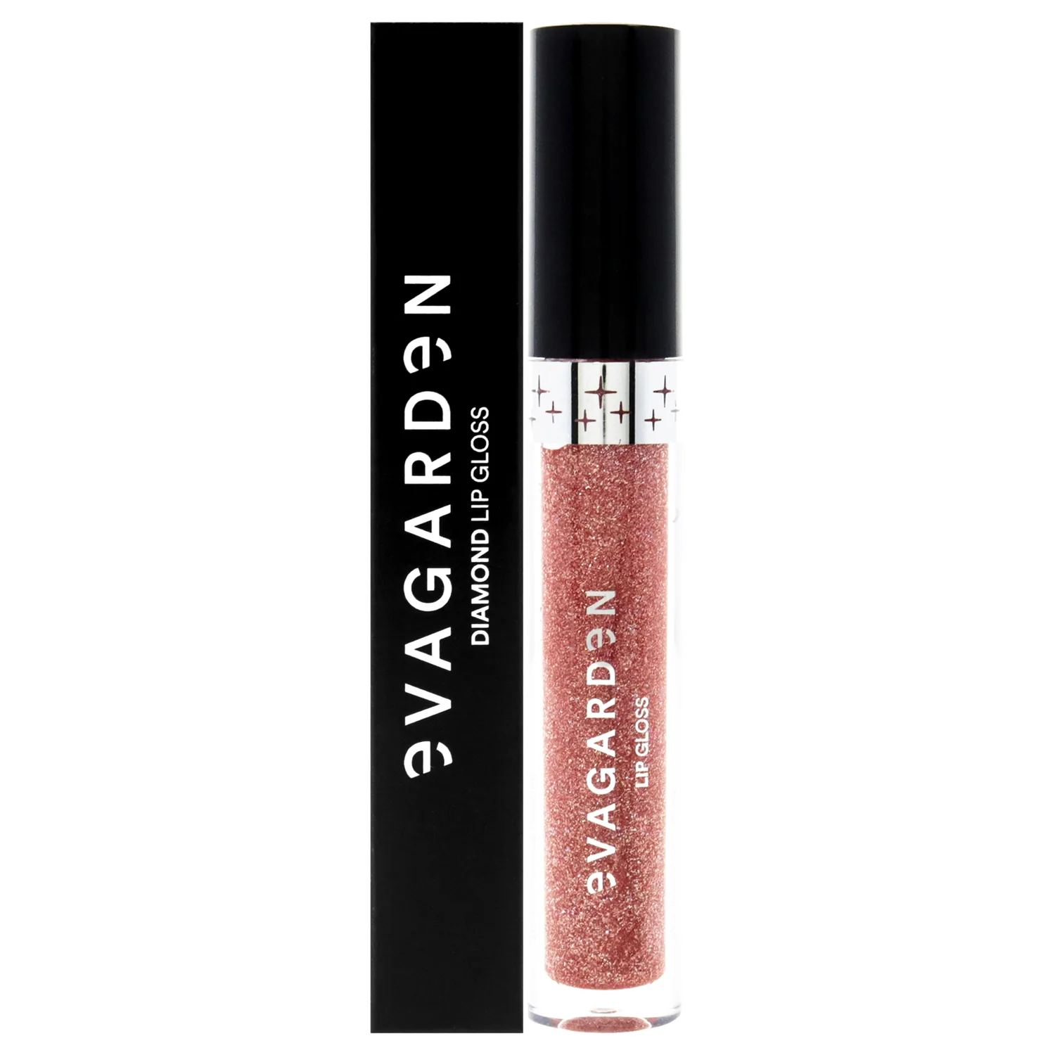 EVAGARDEN Diamond Lip Gloss - Concentration of Pearls Gives Dazzling Shine - Light and Moisturizing Film with Excellent Hold - Spreads Evenly with No Stickiness - 851 Innocente - 0.09 oz