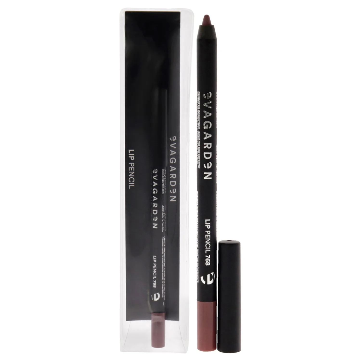 EVAGARDEN Superlast Lip Pencil - Long-Lasting and Semi-Permanent - Essential for Defining and Enhancing - Maintains Grip of Other Formulas - No-Transfer Color - 768 Vintage Mallow - 0.07 oz