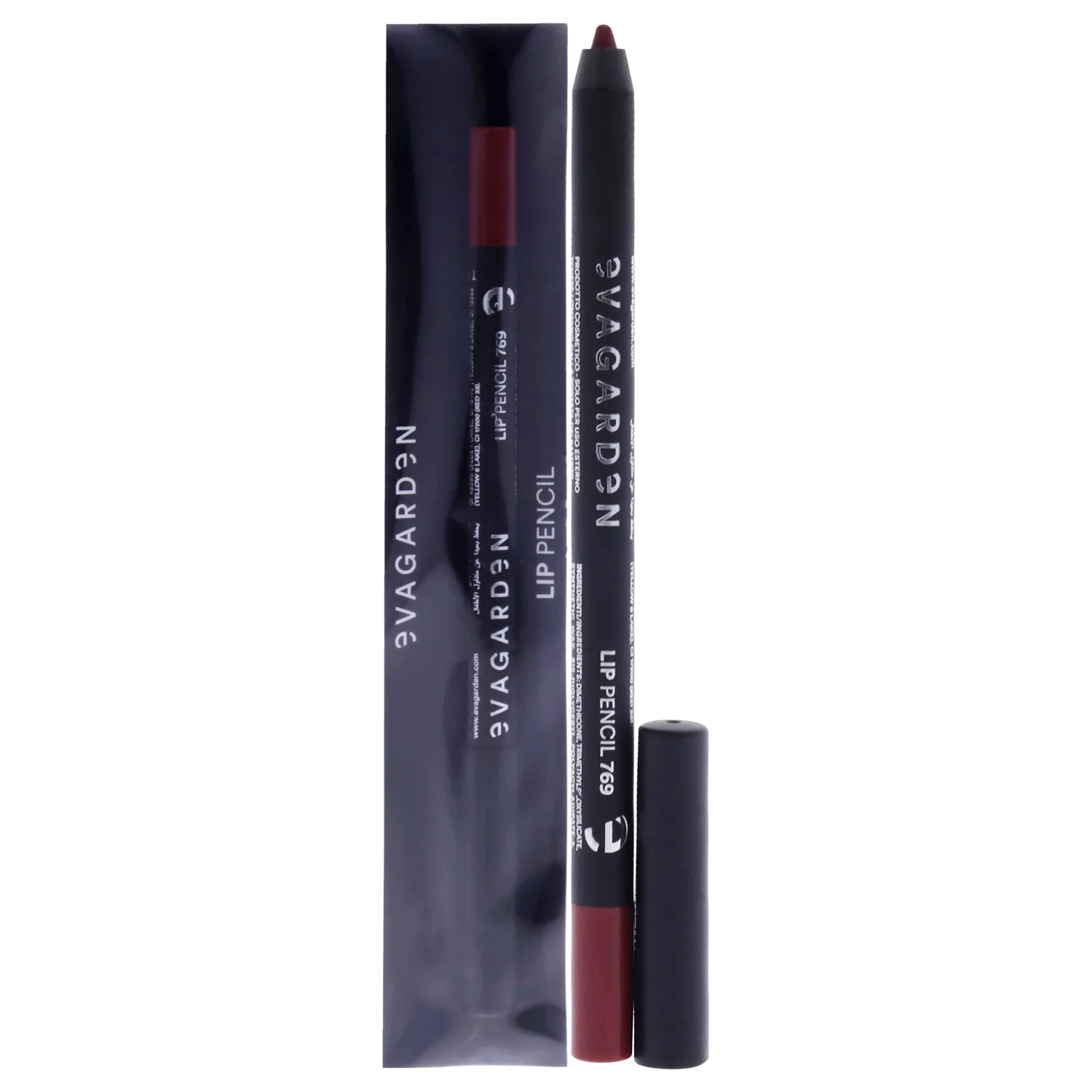 EVAGARDEN Superlast Lip Pencil - Long-Lasting and Semi-Permanent - Essential for Defining and Enhancing - Maintains Grip of Other Formulas - No-Transfer Color - 769 Riot - 0.07 oz
