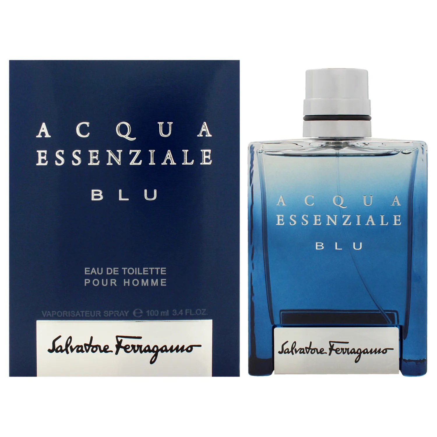 Salvatore Ferragamo Men's Acqua Essenziale Blu EDT 3.4 oz Fragrances 8052464891467