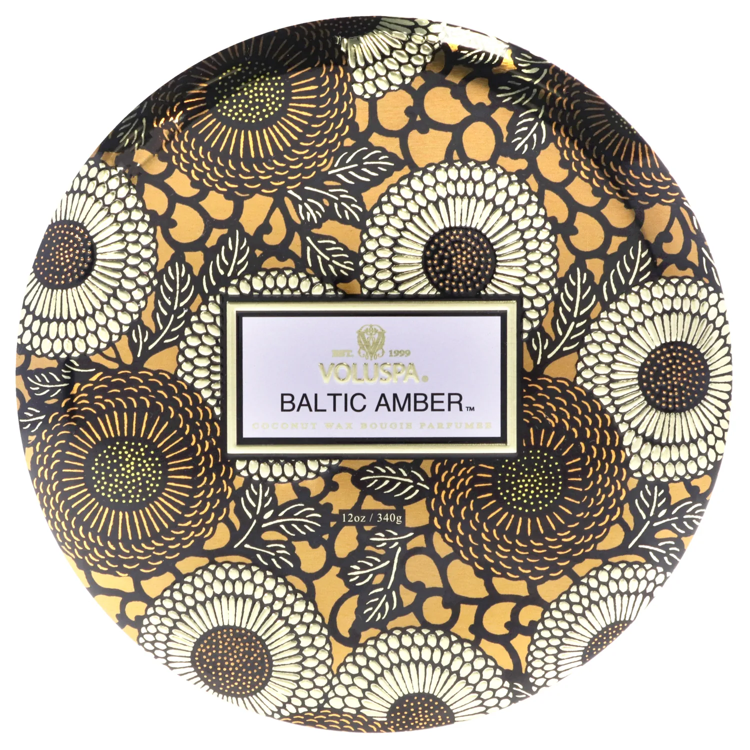 Voluspa Baltic Amber Tin Candle 12 oz