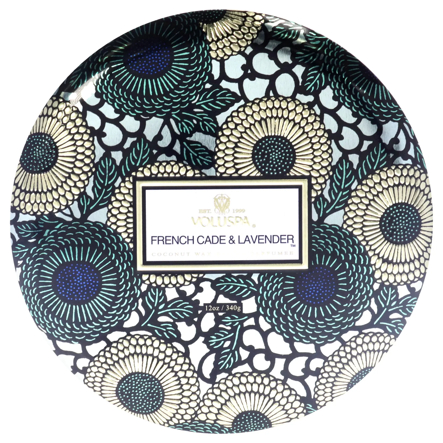 Voluspa French Cade Lavender 3-Wick Tin Candle 12 oz