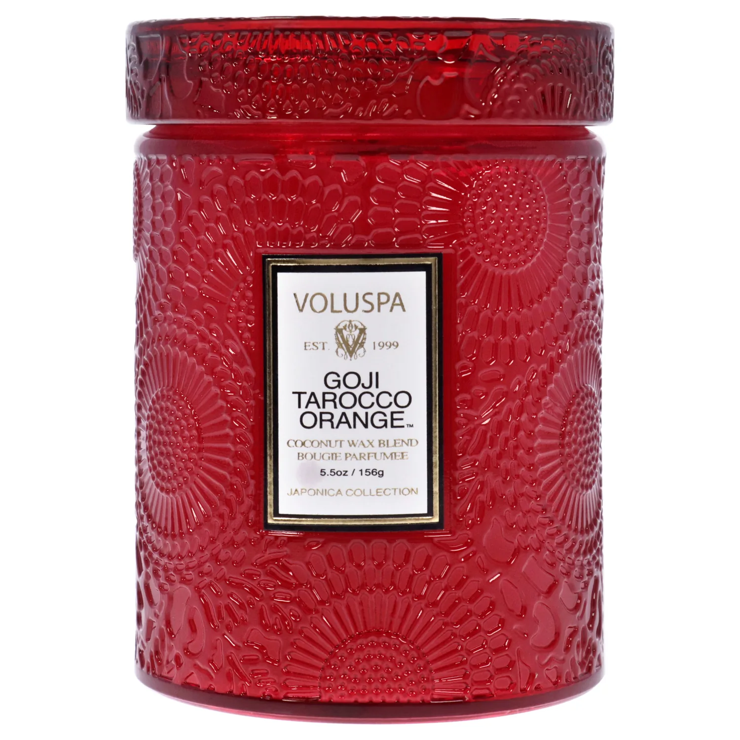 Voluspa Japonica Collection Goji Tarocco Orange Jar Candle 5.5 oz