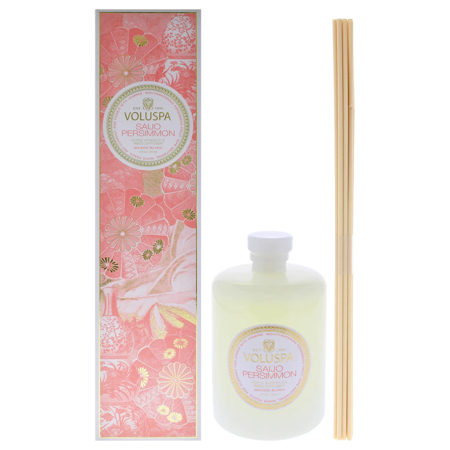 Voluspa The Maison Blanc Collection - Saijo Persimmon Reed Diffuser 6 oz